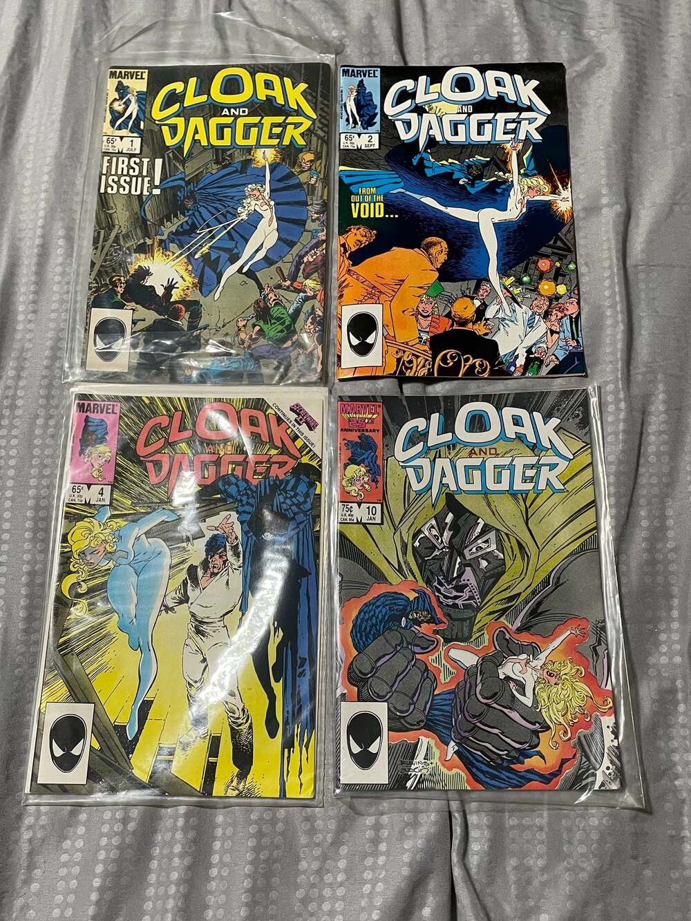 Marvel Comics Cloak & Dagger #1,2,4,10 Complete